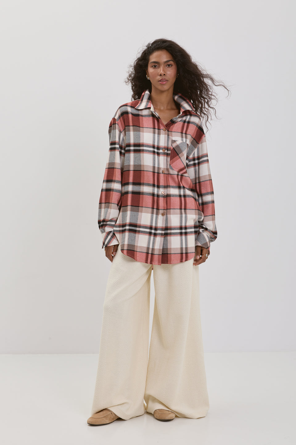 Checkmate Rust Isola Blouse