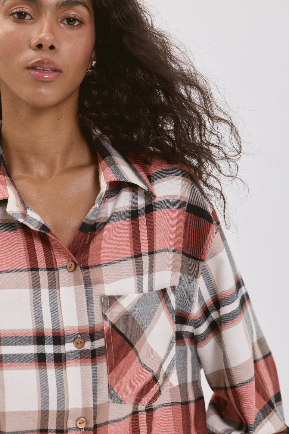 Checkmate Rust Isola Blouse