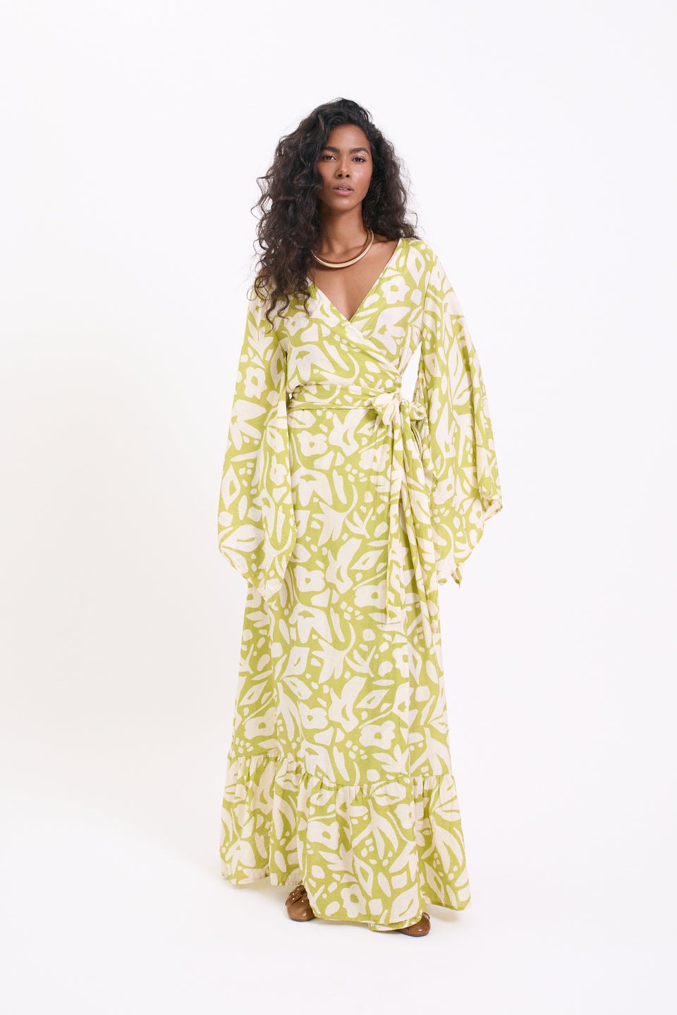 Lime Dust Valencia Dress