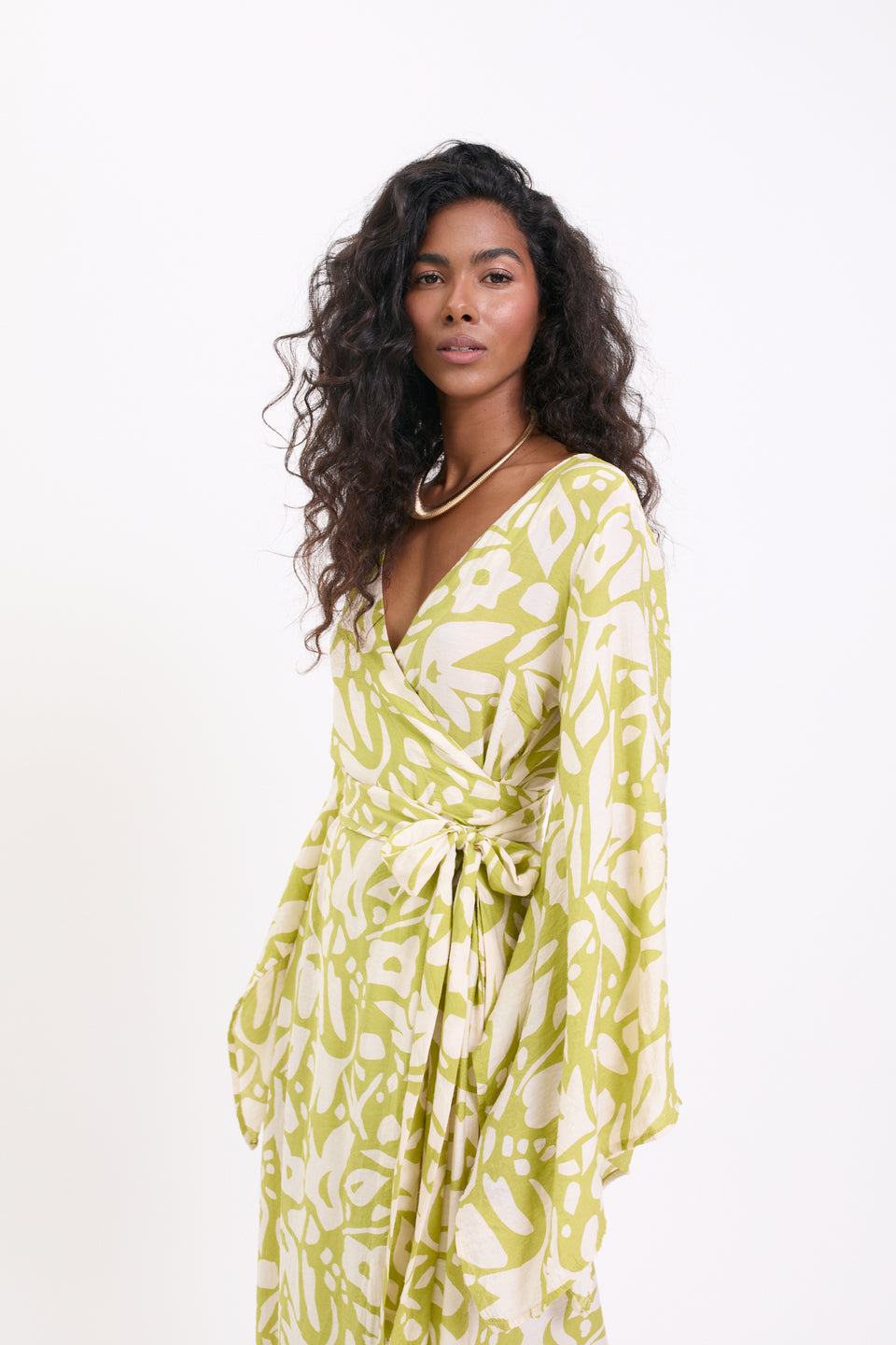 Lime Dust Valencia Dress