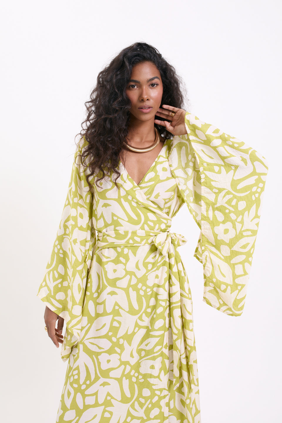 Lime Dust Valencia Dress