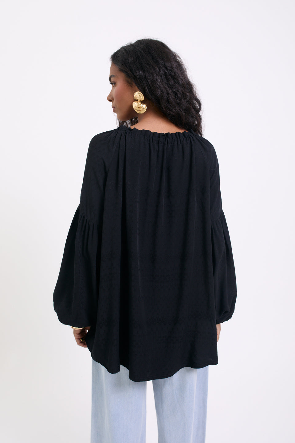 Black Embroidery Caroline Blouse