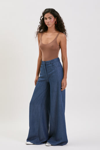 Soft Jeans Flared Pants