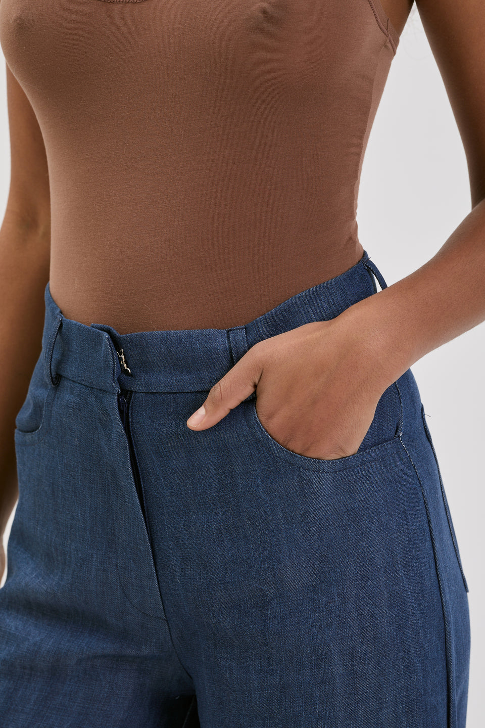 Soft Jeans Flared Pants