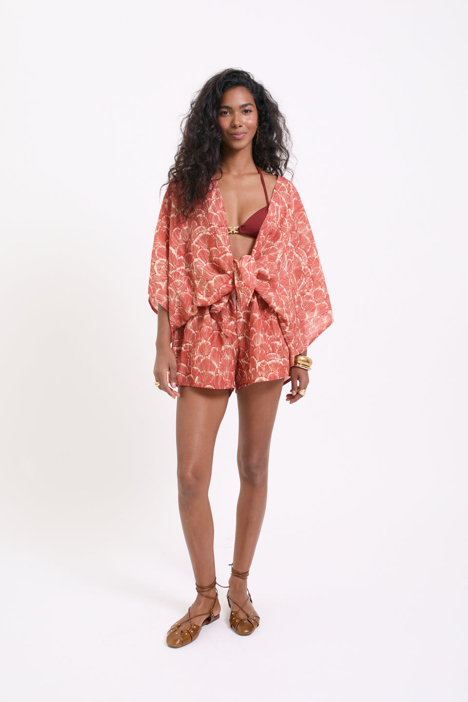 Coral Shell Toss Shorts