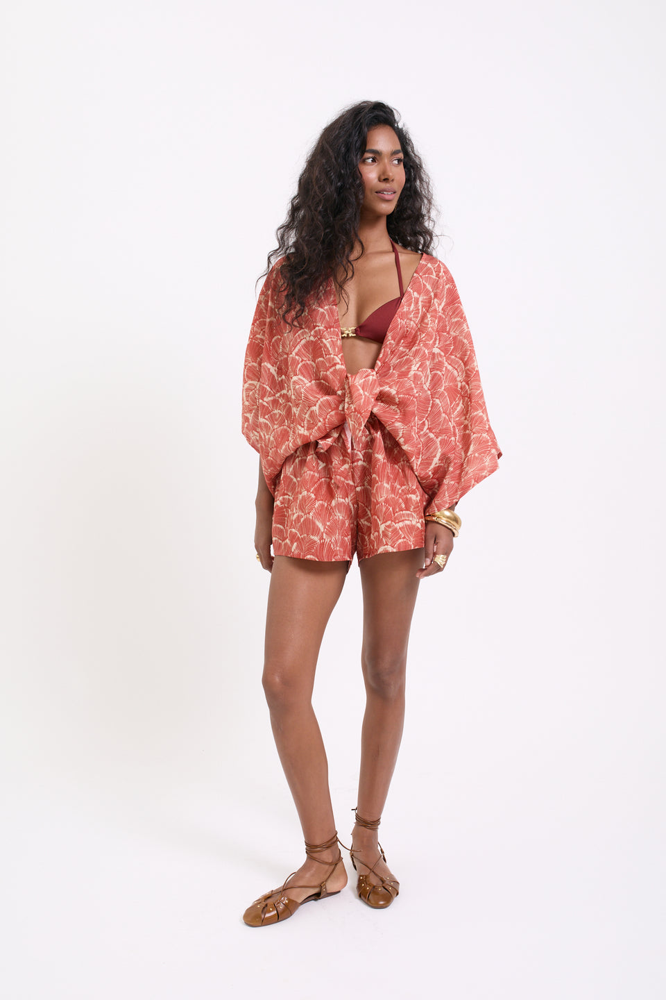 Coral Shell Java Cardigan