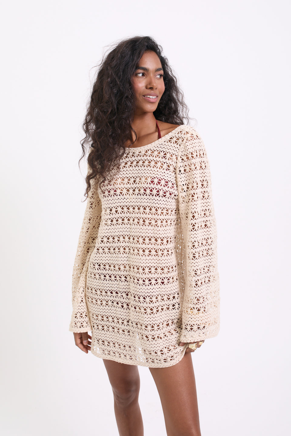 Brightness Lace Azul Tunic