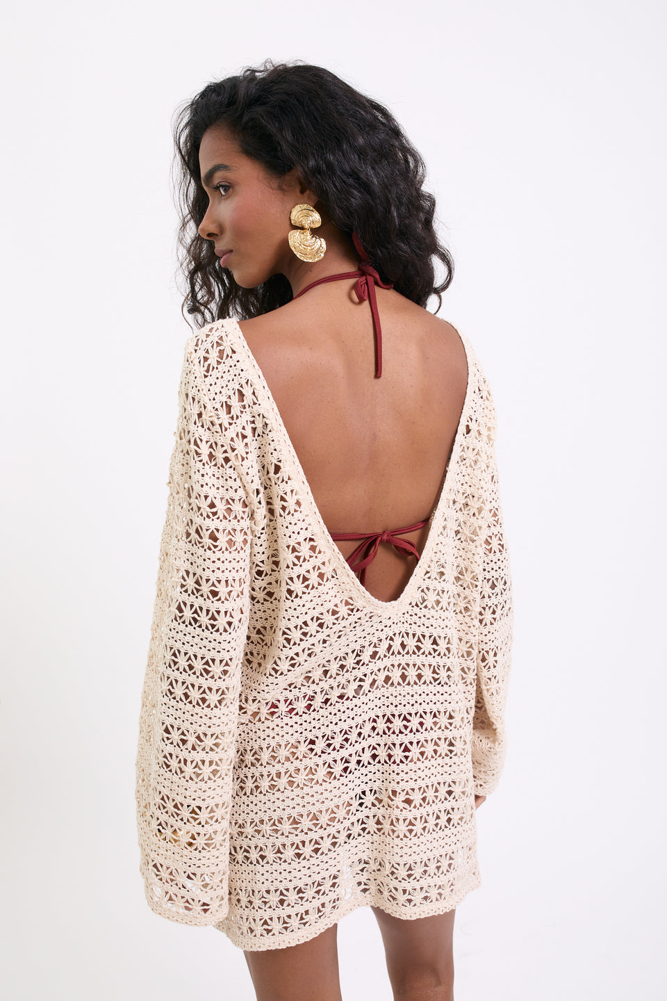 Brightness Lace Azul Tunic