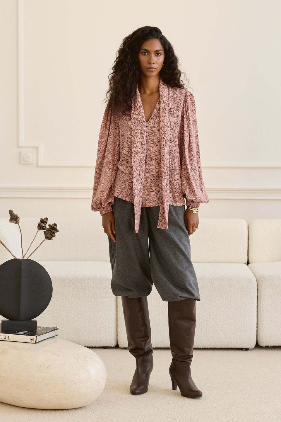 Pink Dotty Nonna Blouse