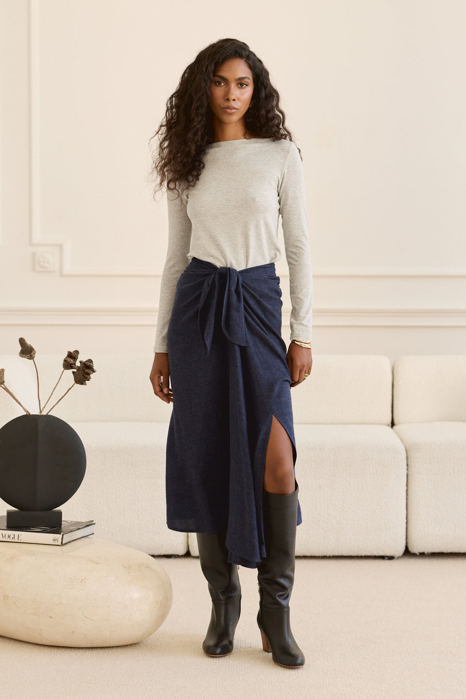 Indigo Twist Bowie Skirt