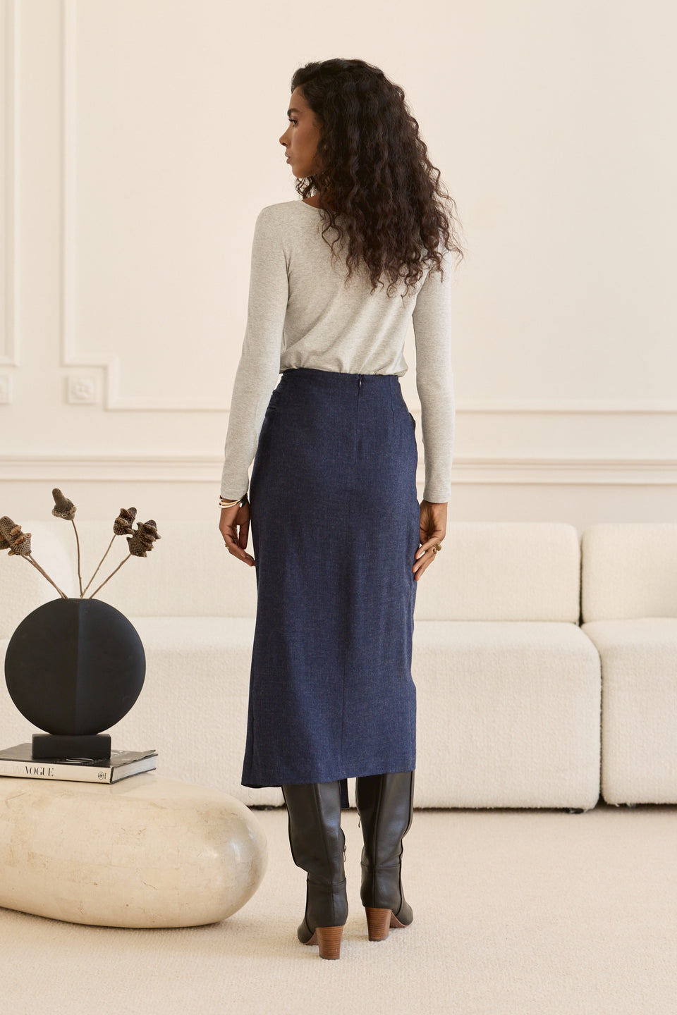 Indigo Twist Bowie Skirt
