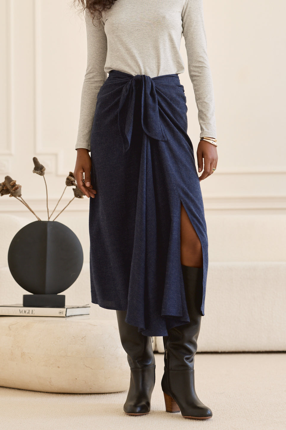 Indigo Twist Bowie Skirt