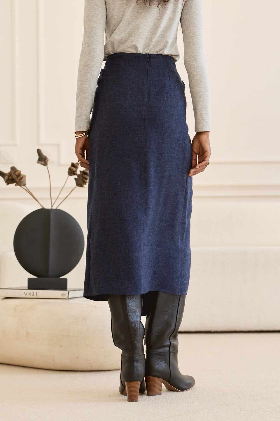 Indigo Twist Bowie Skirt