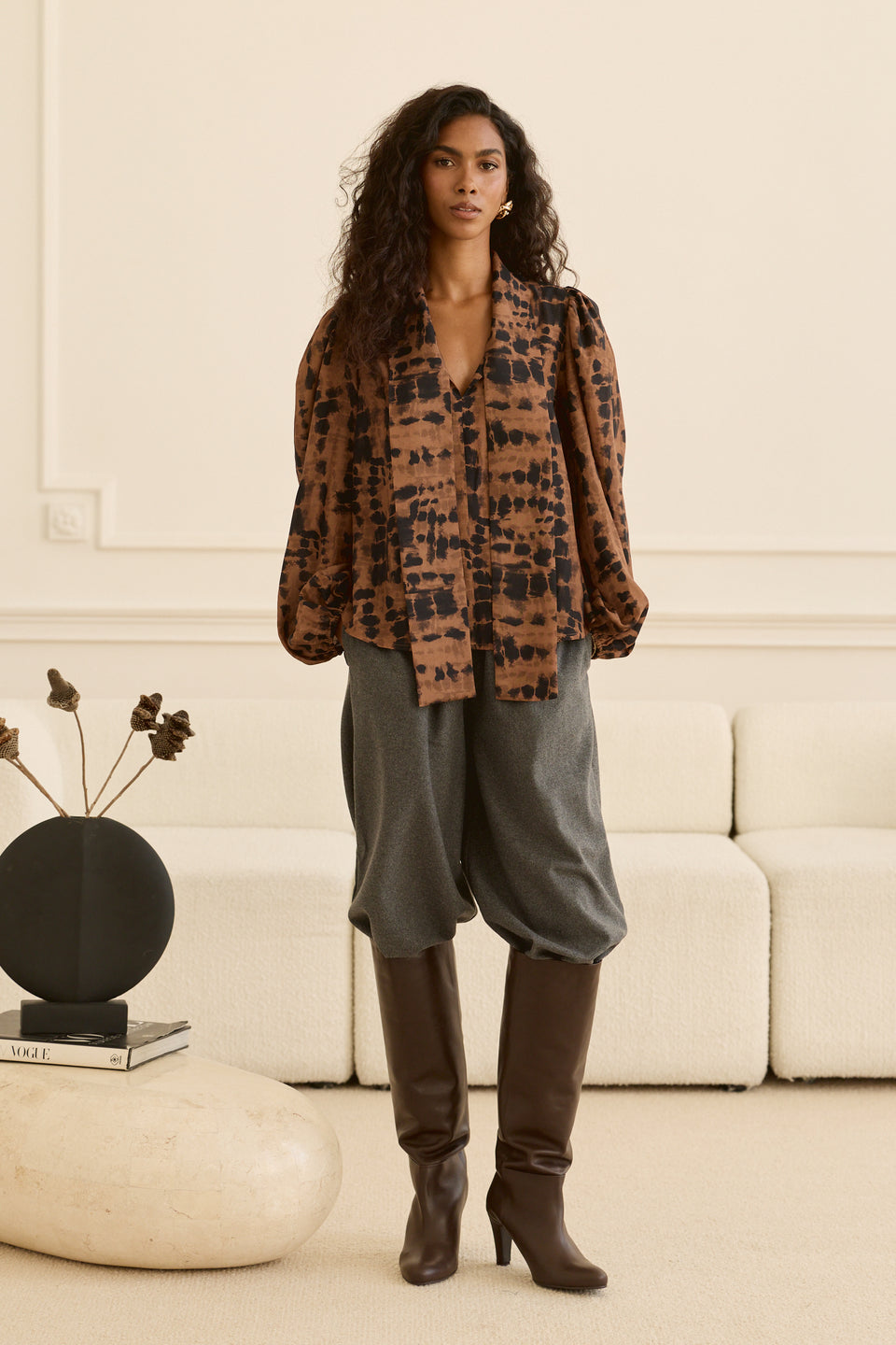 Wild Tie Nonna Blouse