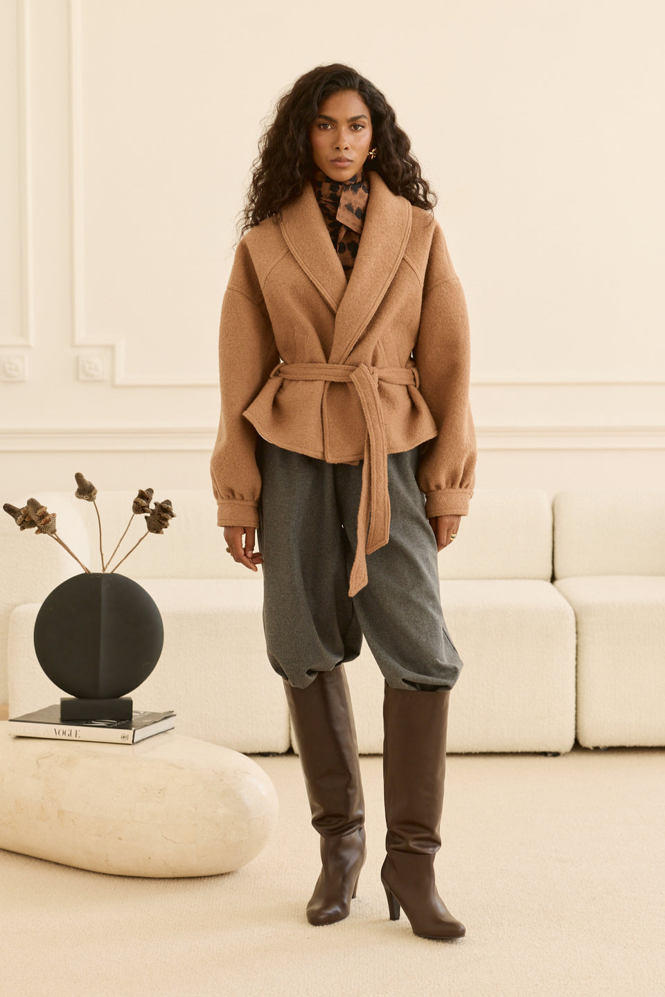 Cozy Caramel Short Jacket