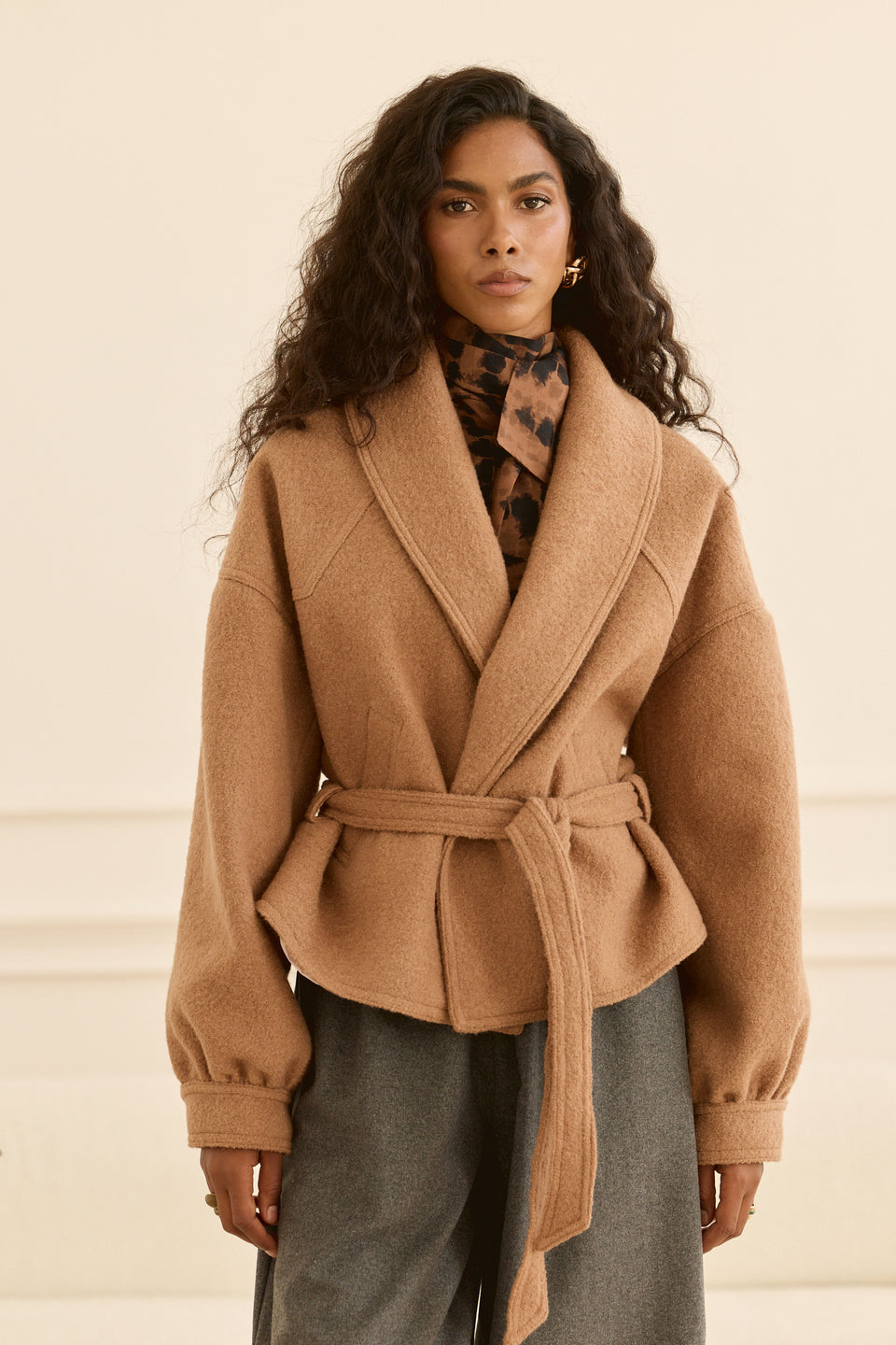 Cozy Caramel Short Jacket