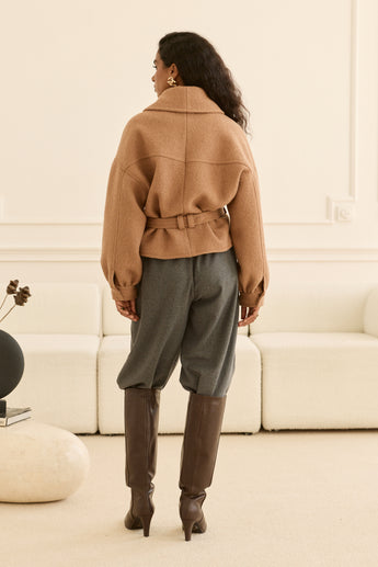 Cozy Caramel Short Jacket