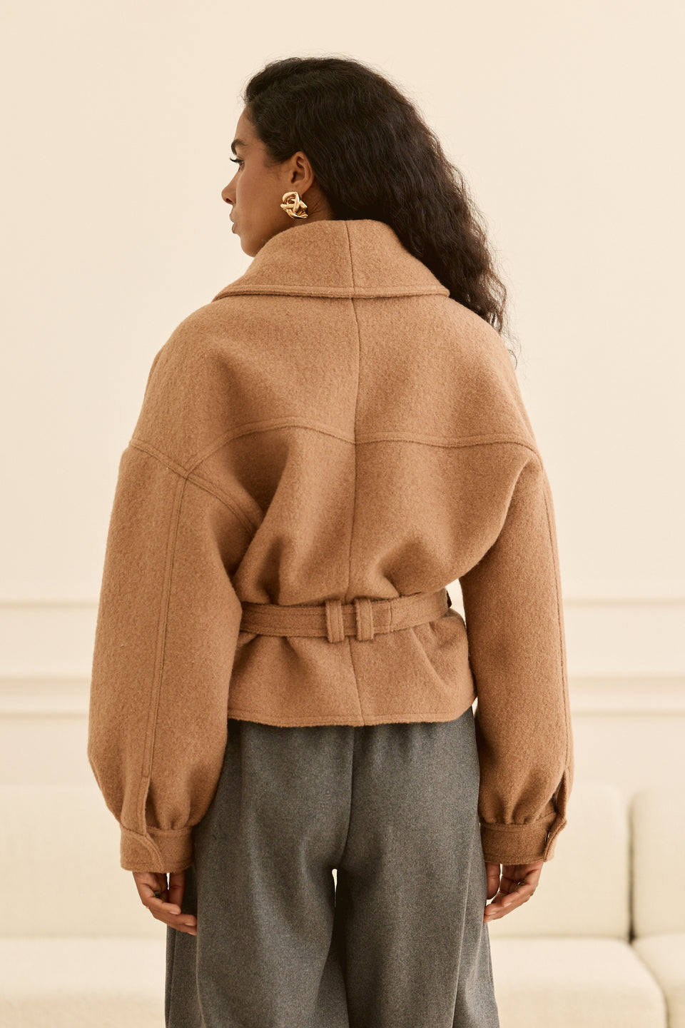 Cozy Caramel Short Jacket