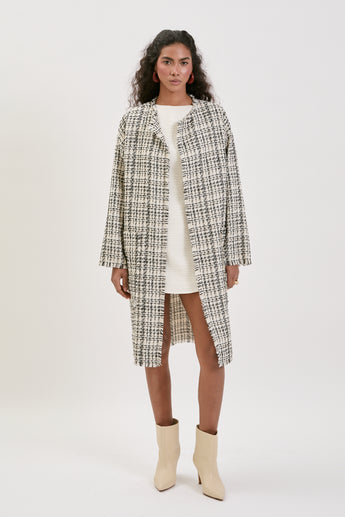 Chic Check Florence Midi Cardigan
