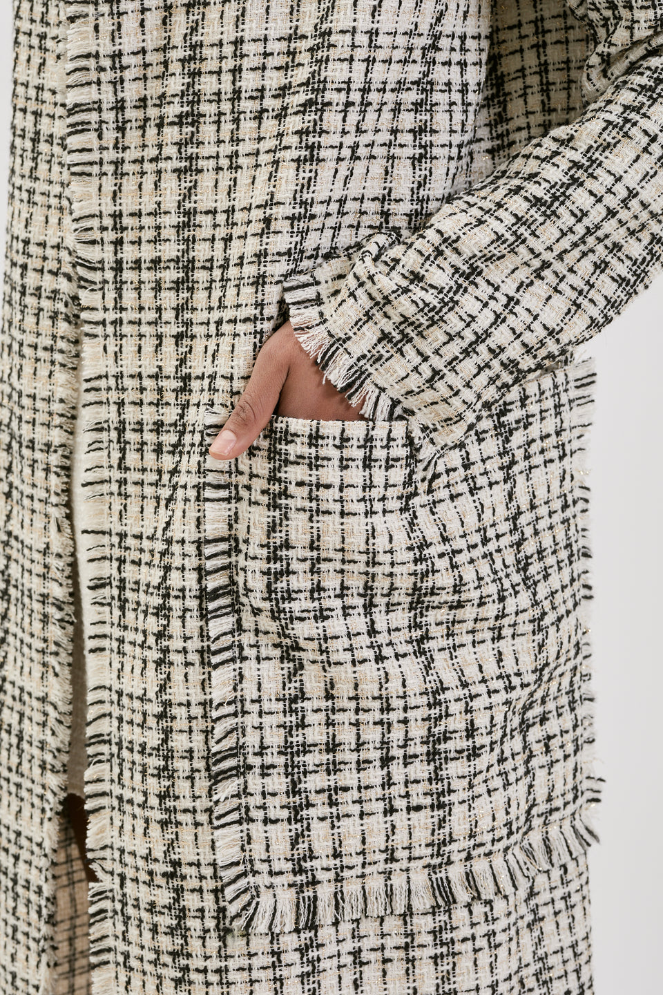 Chic Check Florence Midi Cardigan