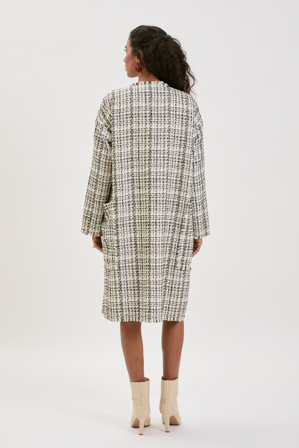 Chic Check Florence Midi Cardigan