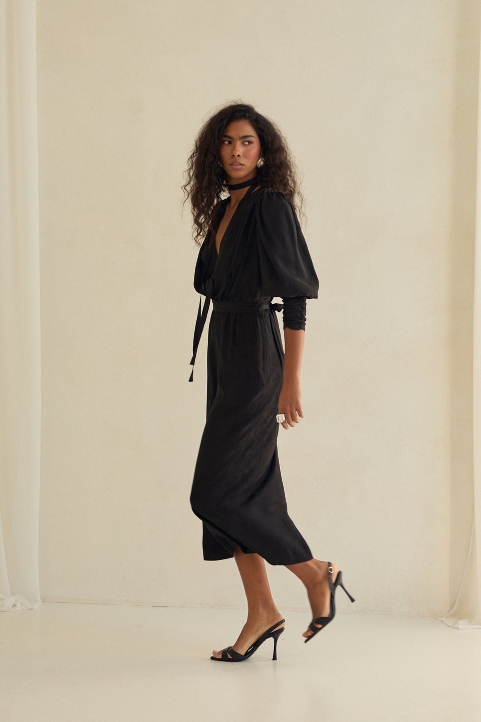 Shadow Rose Jacquard Paloma Dress