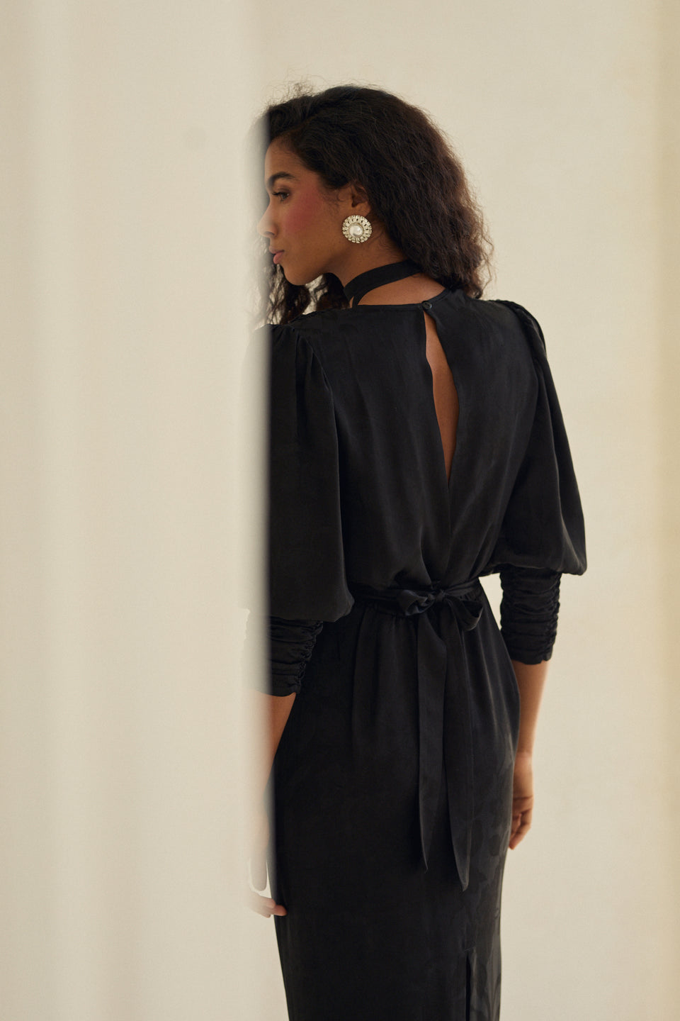 Shadow Rose Jacquard Paloma Dress