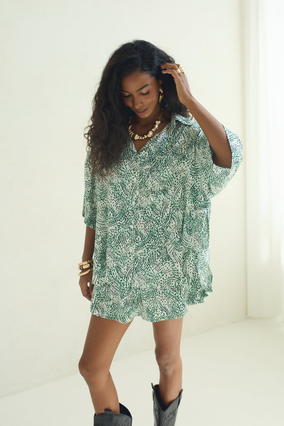 Emerald Drops Toss Shorts