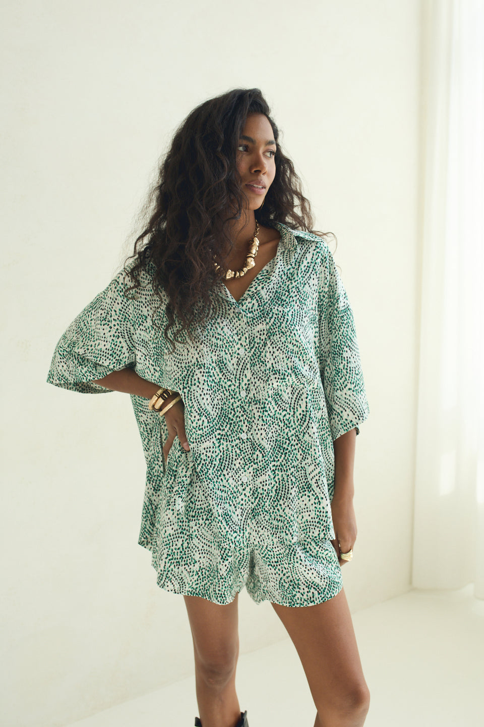 Emerald Drops Toss Shorts
