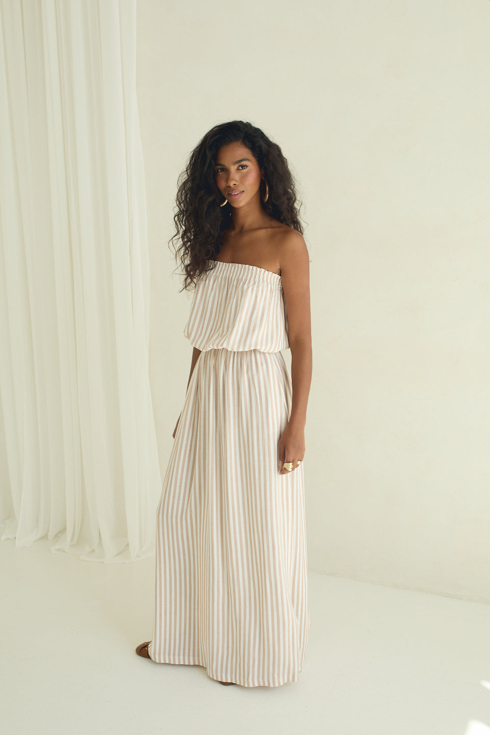 Soft Mocha Malibu Maxi Dress