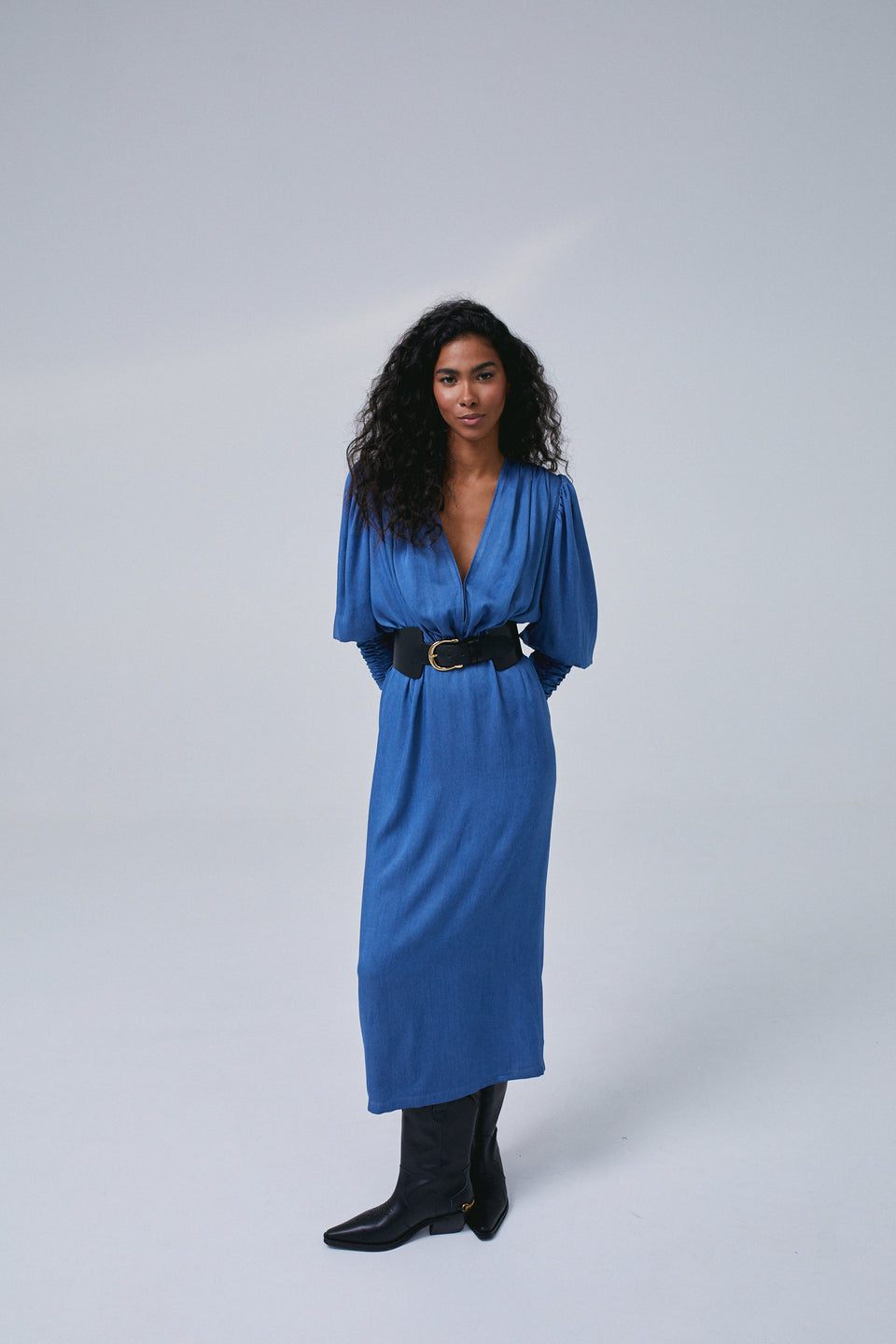 Electric Blue Paloma Midi Dress