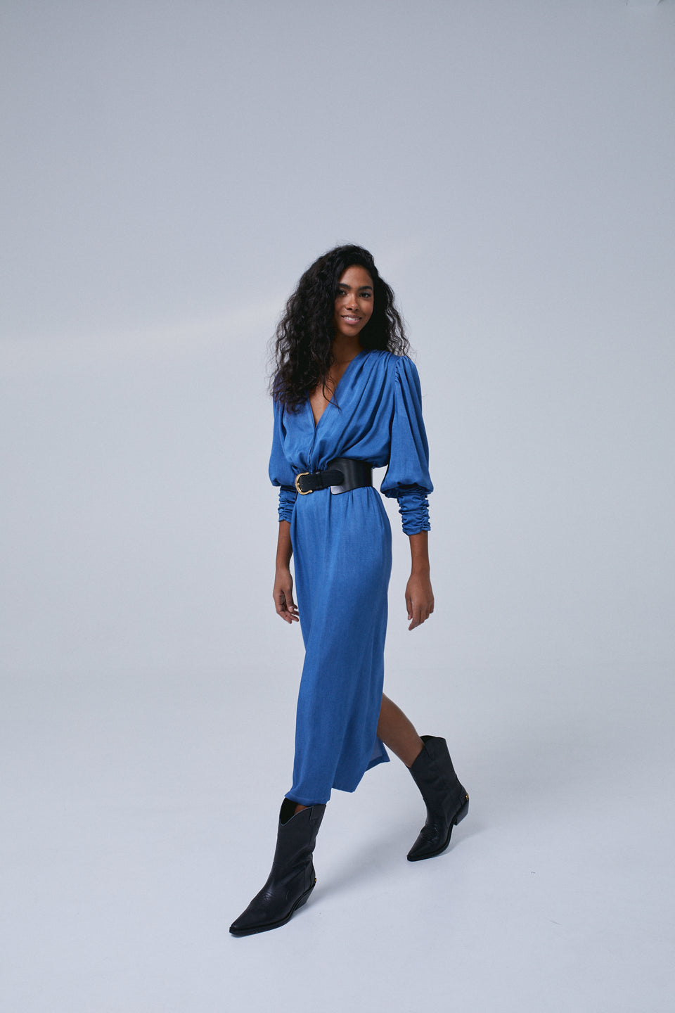 Electric Blue Paloma Midi Dress