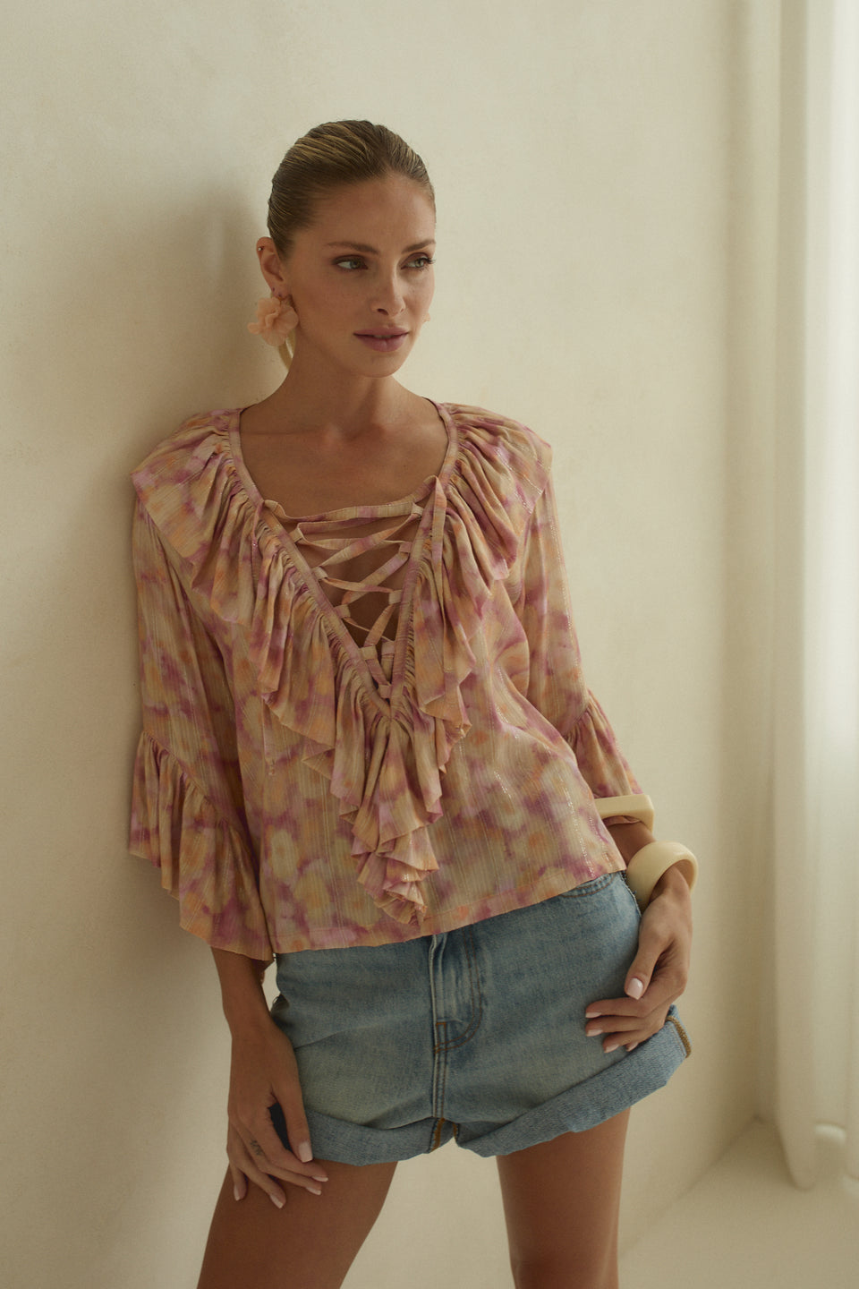 Watercolor Sparkle Copacabana Blouse
