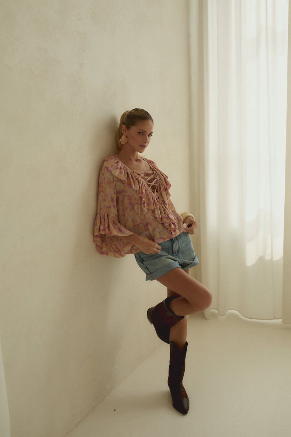 Watercolor Sparkle Copacabana Blouse