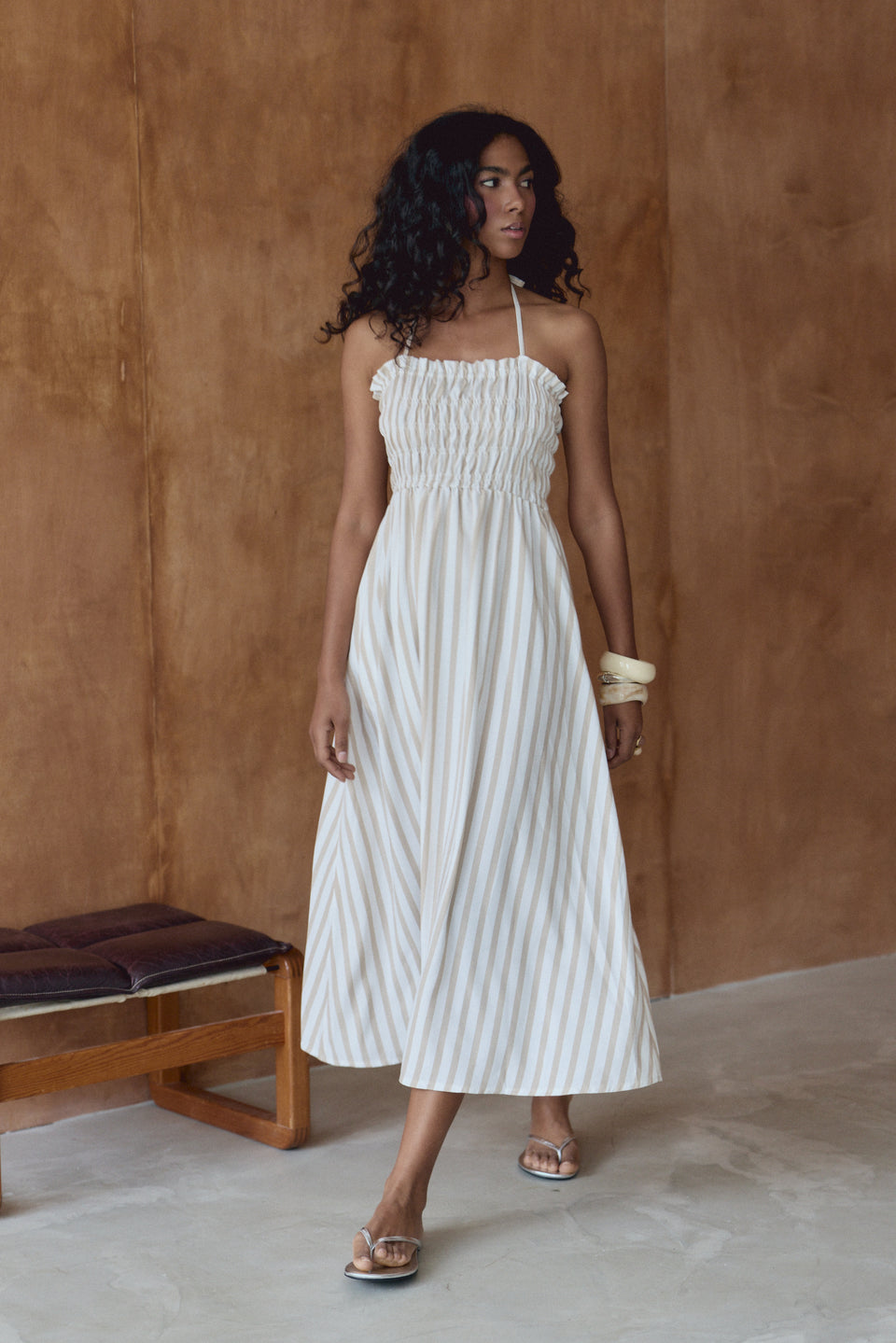 Neutral Rhythm Abia Dress