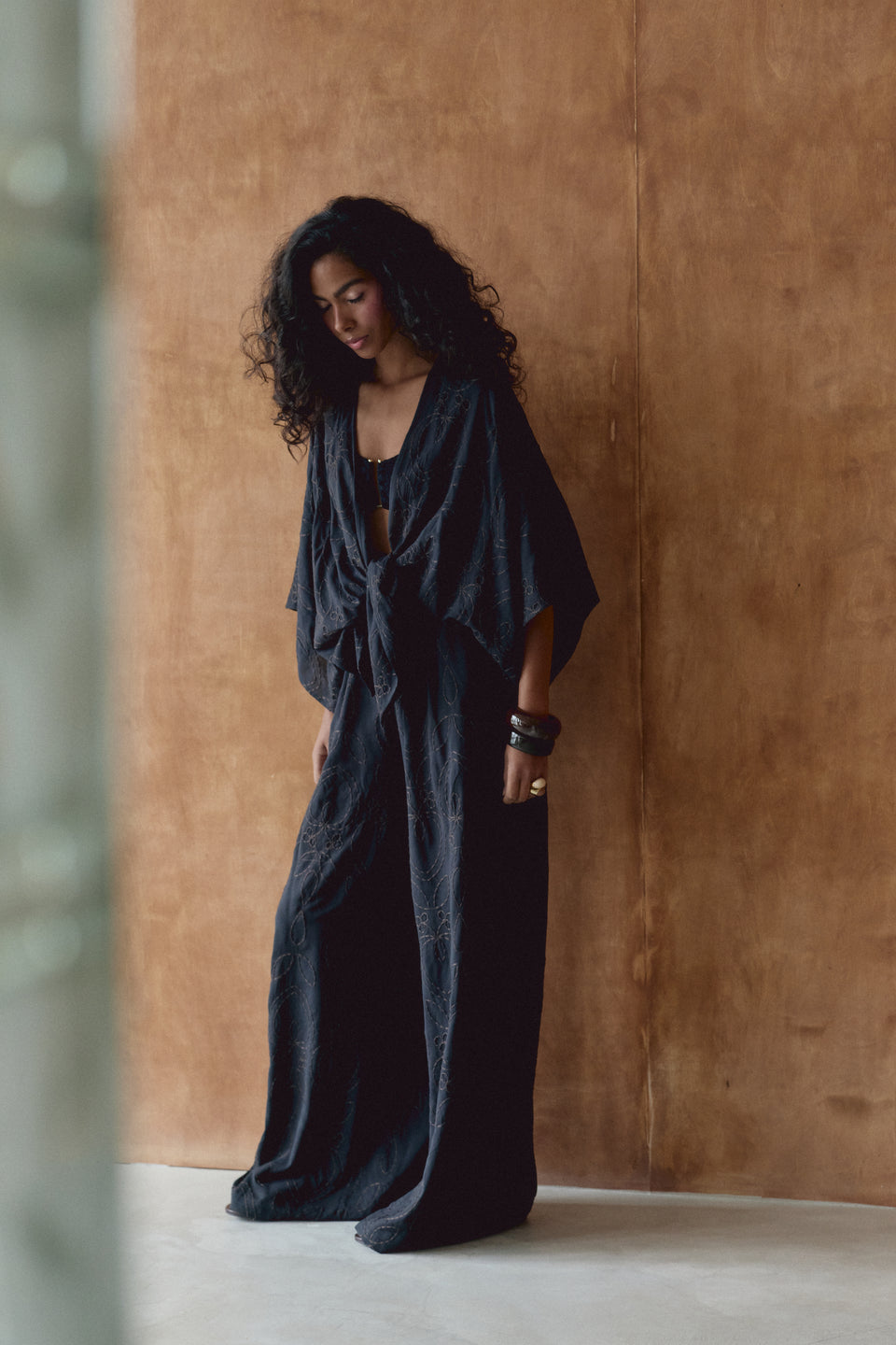 Midnight Stitch Maxi Pants