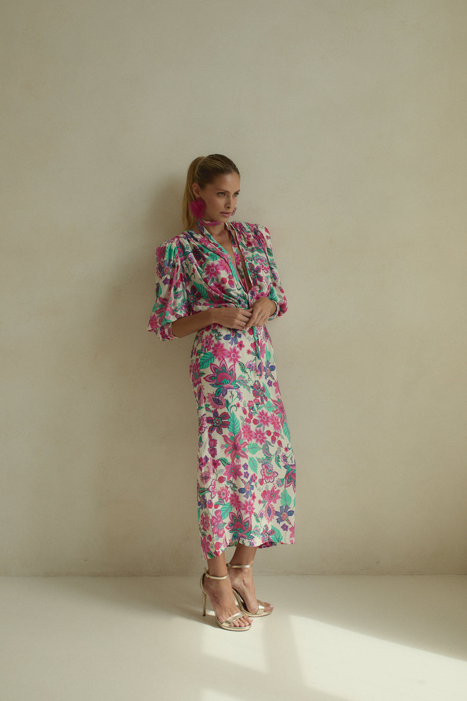 Color Pop Floral Paloma Dress