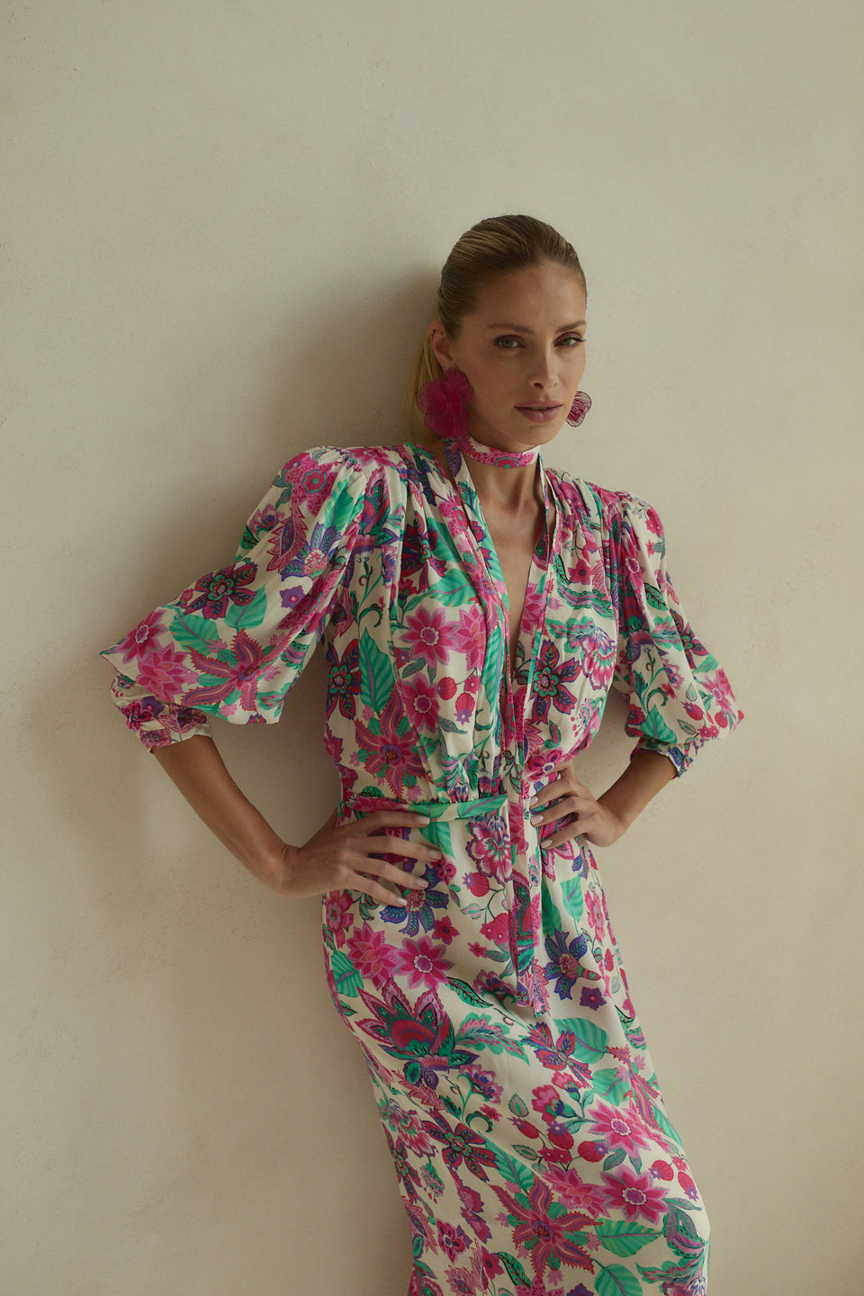 Color Pop Floral Paloma Dress