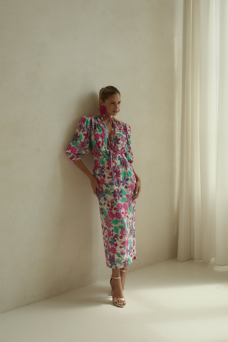 Color Pop Floral Paloma Dress