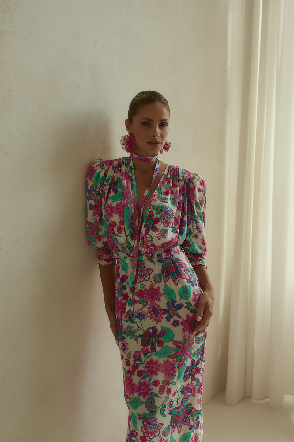 Color Pop Floral Paloma Dress