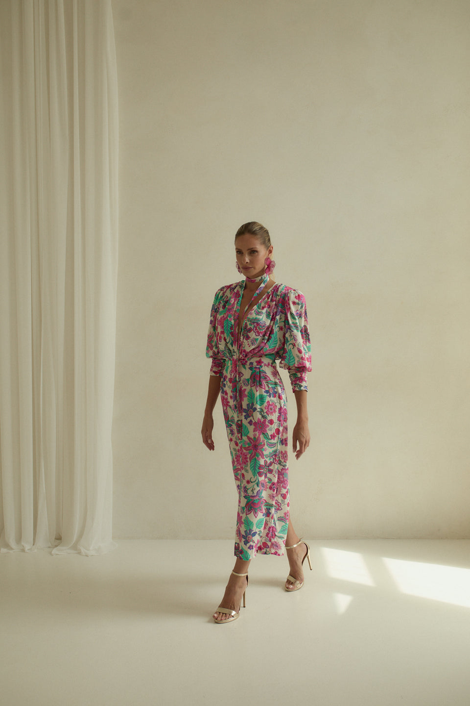 Color Pop Floral Paloma Dress