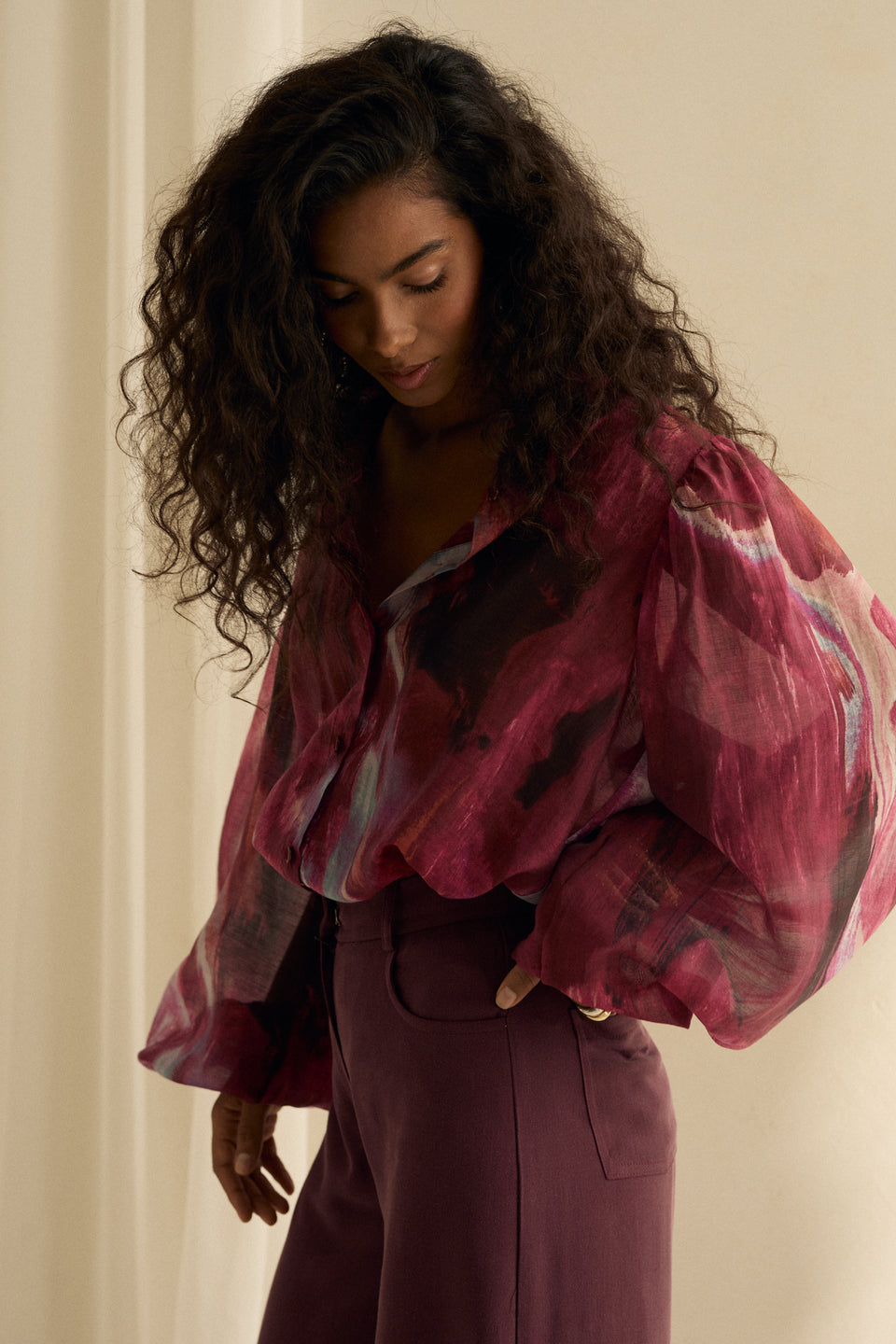 Autumn Cosmic Mist Ophelia Blouse