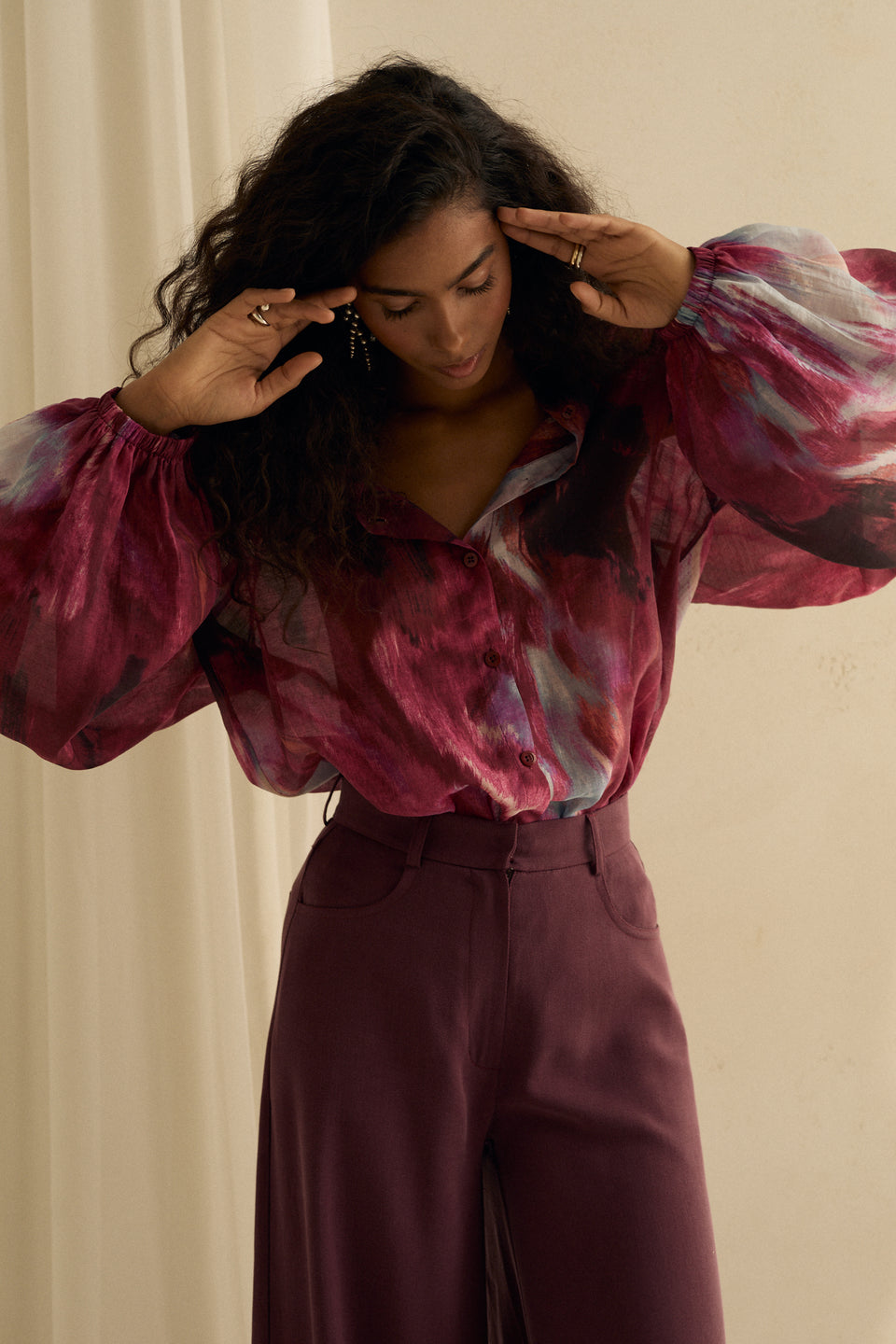 Autumn Cosmic Mist Ophelia Blouse