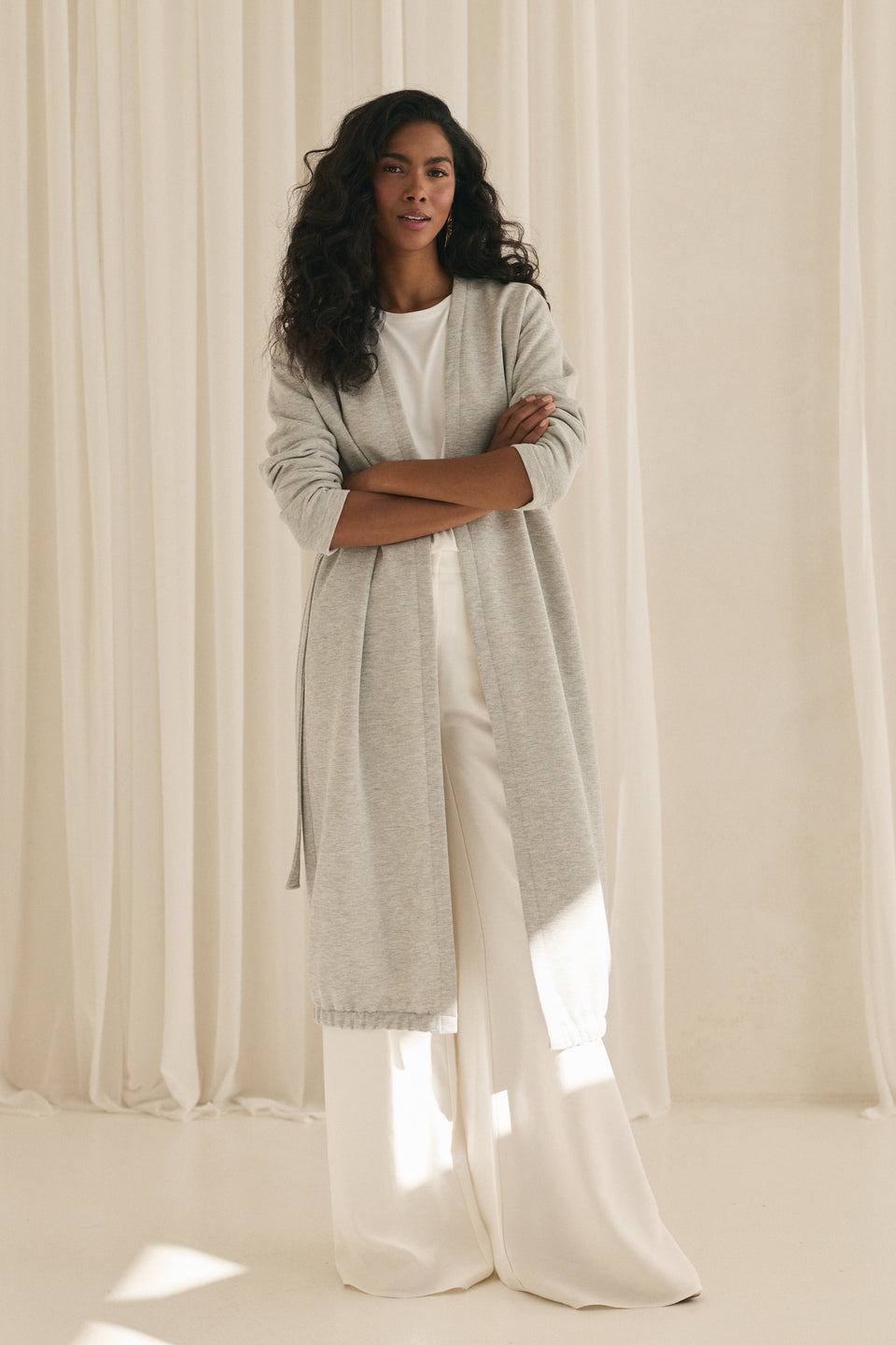 Silver Grey Lugano Cardigan