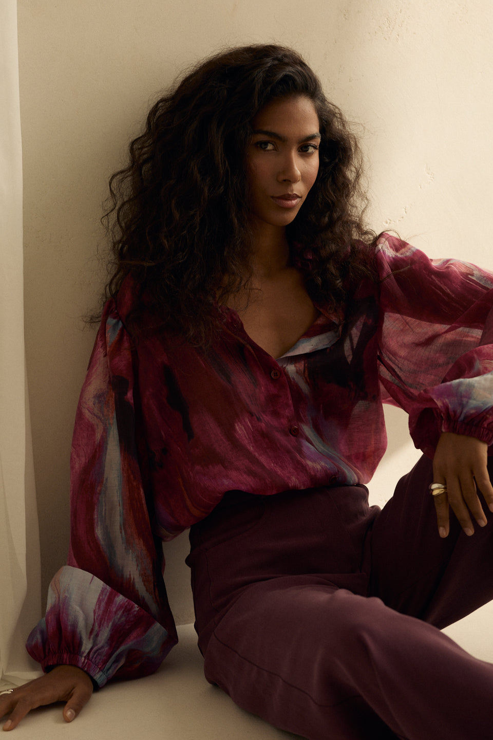 Autumn Cosmic Mist Ophelia Blouse