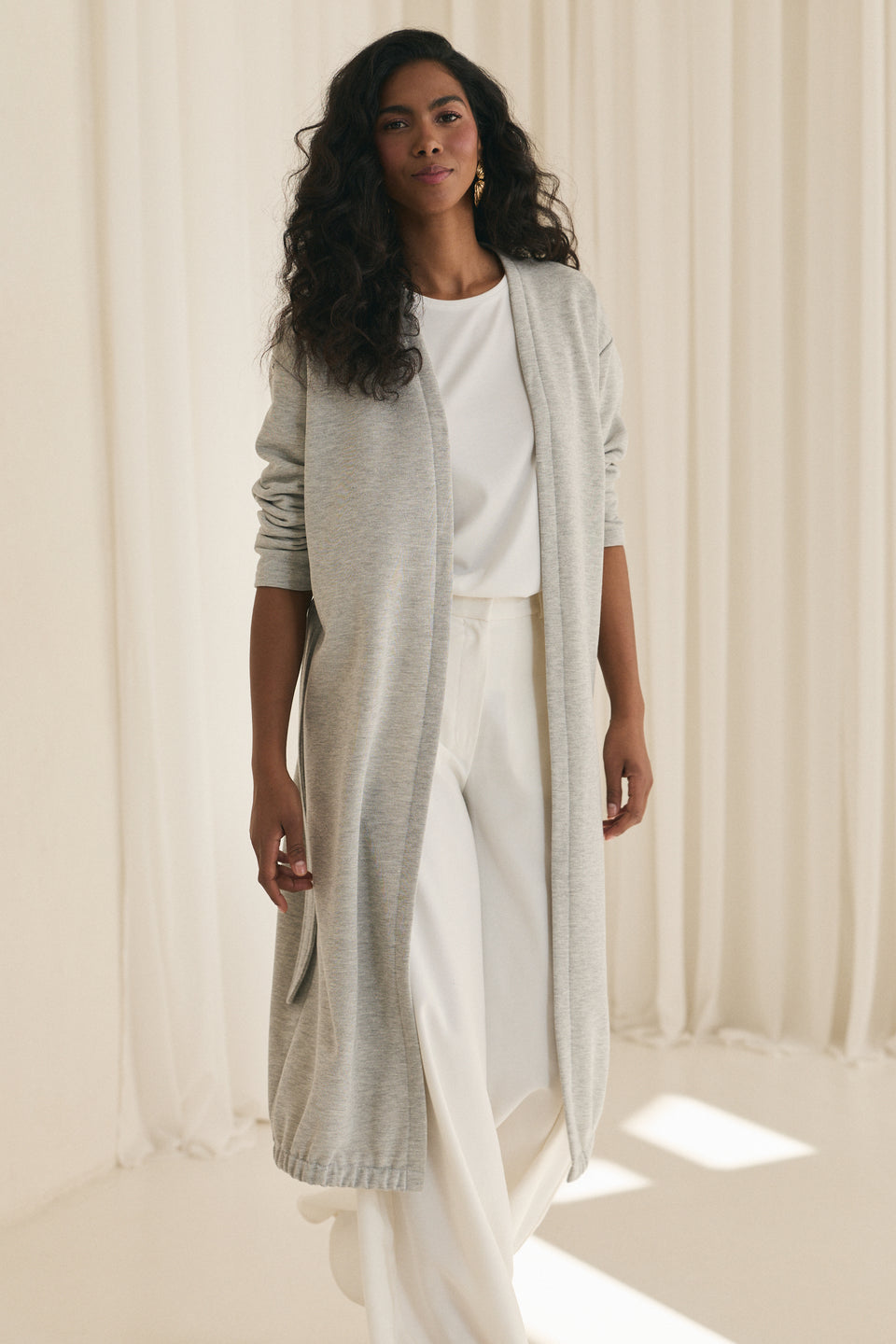 Silver Grey Lugano Cardigan