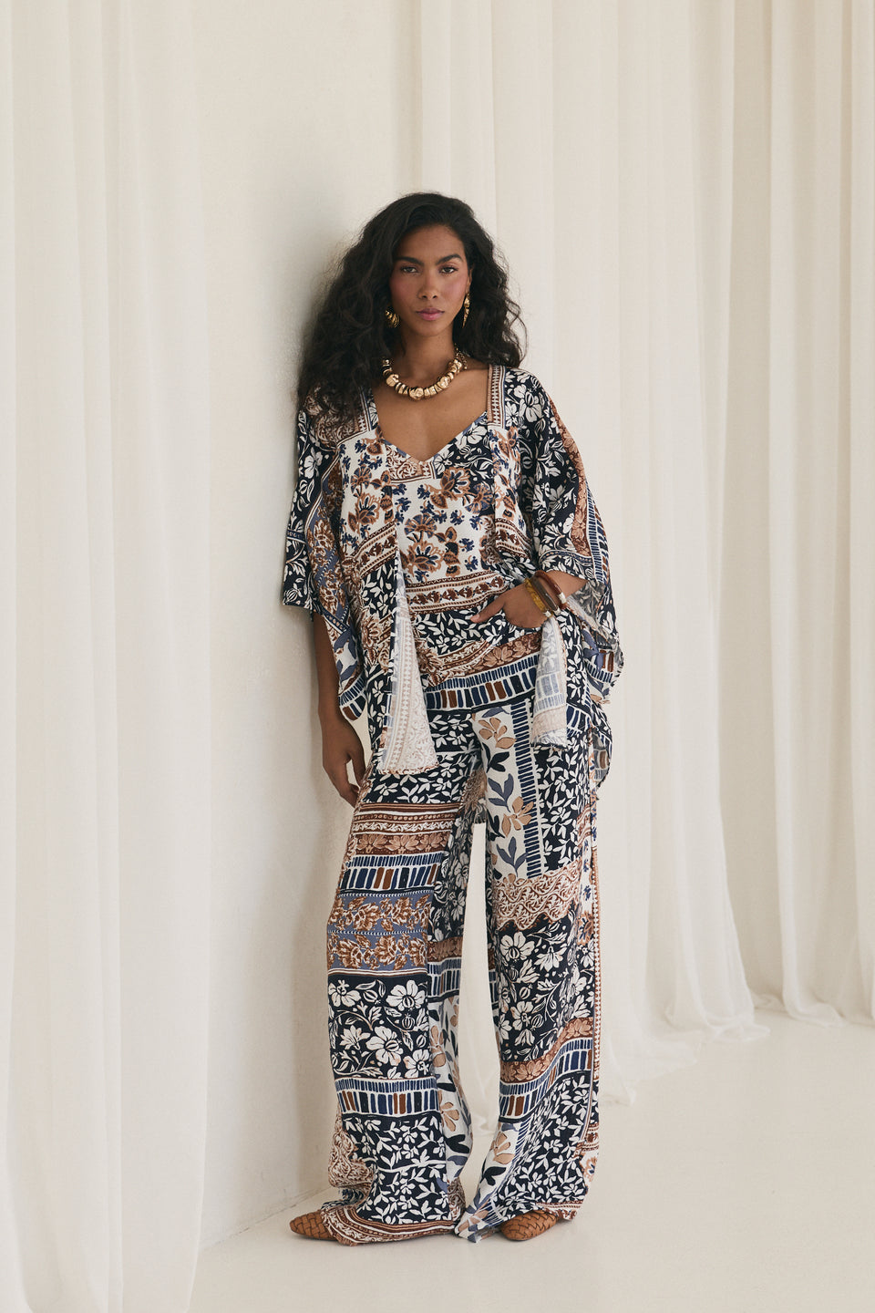 Vintage Garden Flared Pants