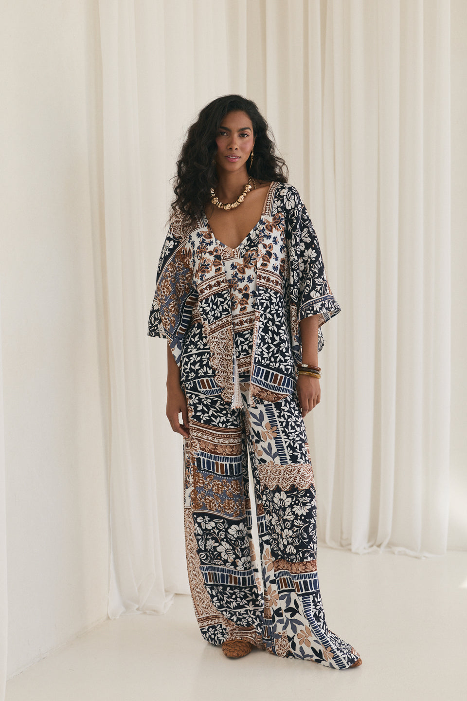 Vintage Garden Flared Pants