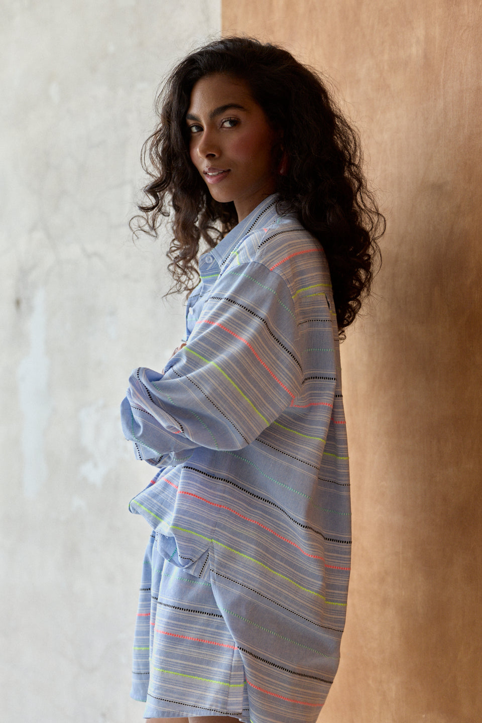 Neon Stripe Isola Blouse