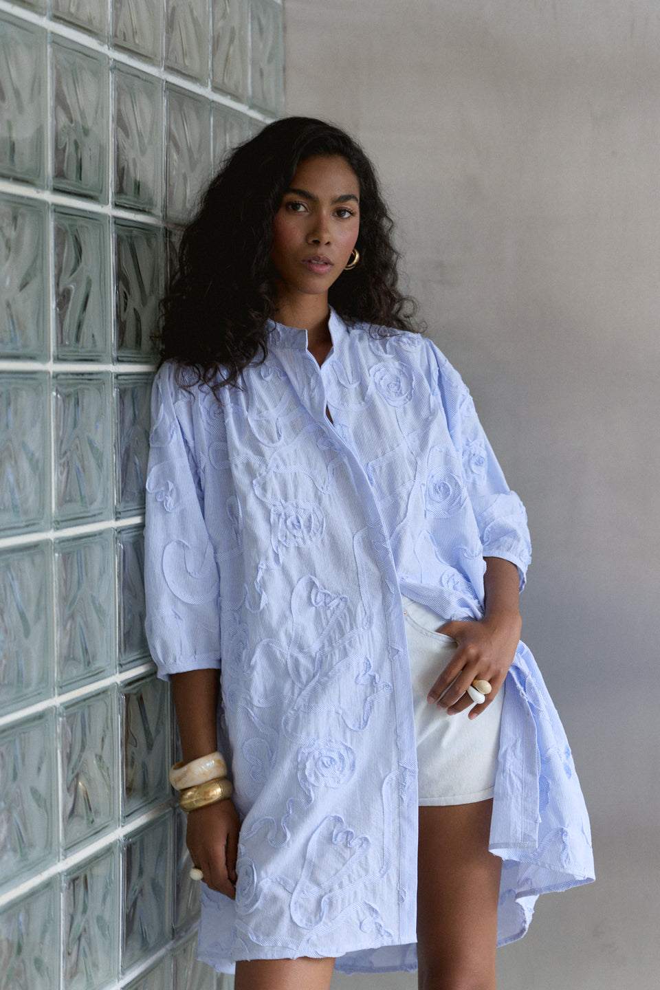 Cloud Roses Sao Paulo Blouse